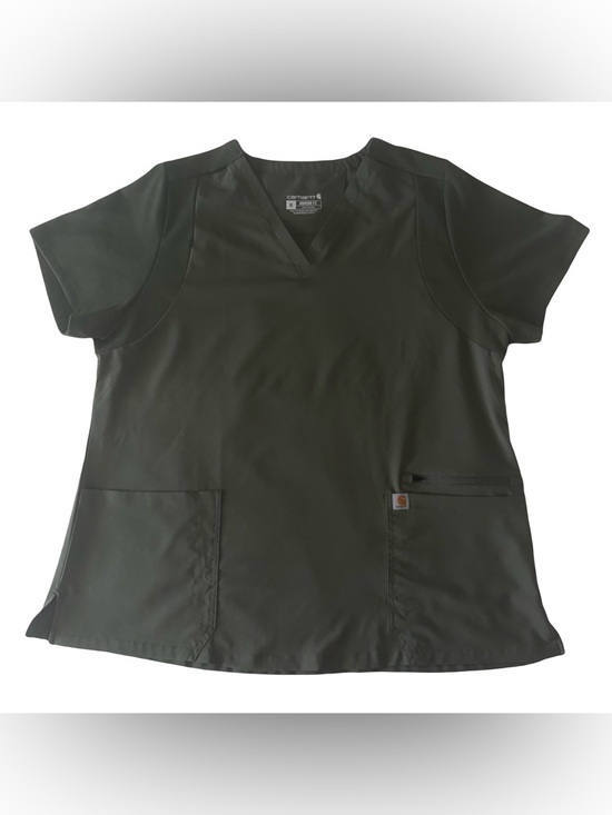 Carhartt Tops - Carhartt Force XL Scrub Top Shirt Extra Large Gray Nursing Medical C13120